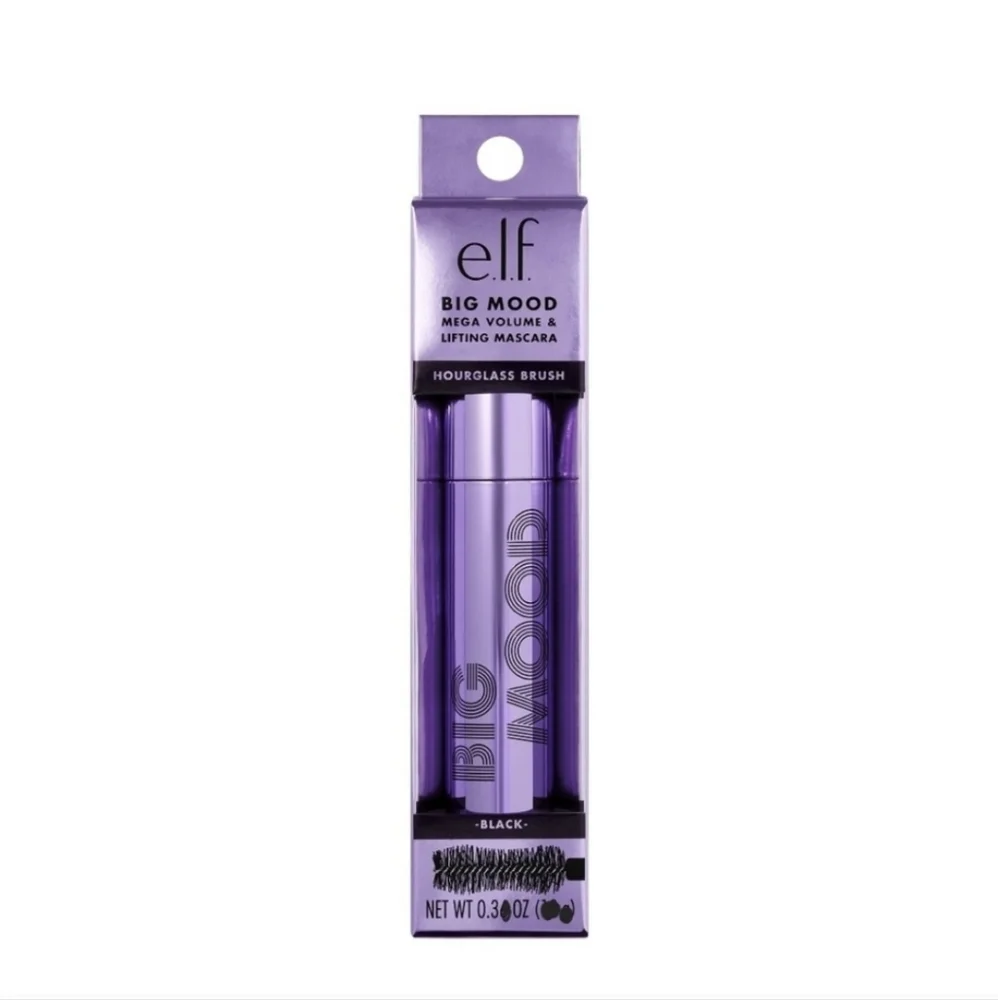 e.l.f Big Mood Mascara Mega Volume & Lifting Mascara Pitch Black 0.3 fl Oz